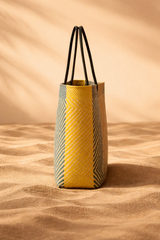 MODULARE Woven Tote Bag in Citrus