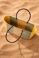 MODULARE Woven Tote Bag in Citrus