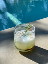Amber Tint Glass Water Carafe + Cup