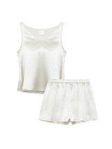 Maison Modulare luxury silk tank & shorts pajama set. Washable silk. Small batch made in Los Angeles.