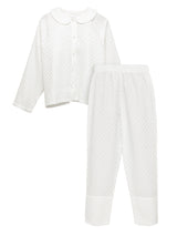 Long sleeve sleeper, luxury pajama set for hosting parties at home . Lounge in stye.
