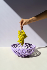 Large Sicilia Ceramic Basket | Lilac