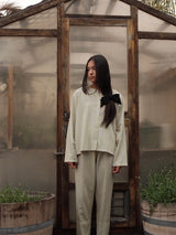 Striped Cotton Pajama Set | Capri