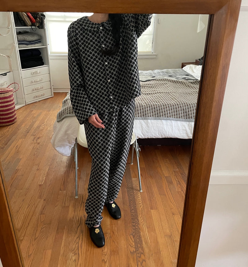 Lido Evening Pajama Suit  | Navy