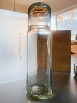 Amber Tint Glass Water Carafe + Cup