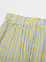Striped Cotton Pajama Set | Capri
