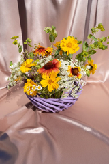 Large Sicilia Ceramic Basket  | Lilac